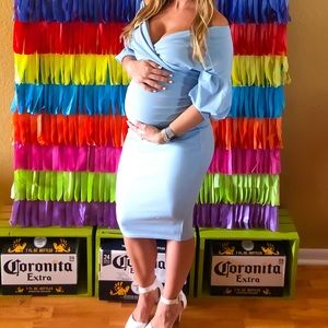 Blue Maternity Dress